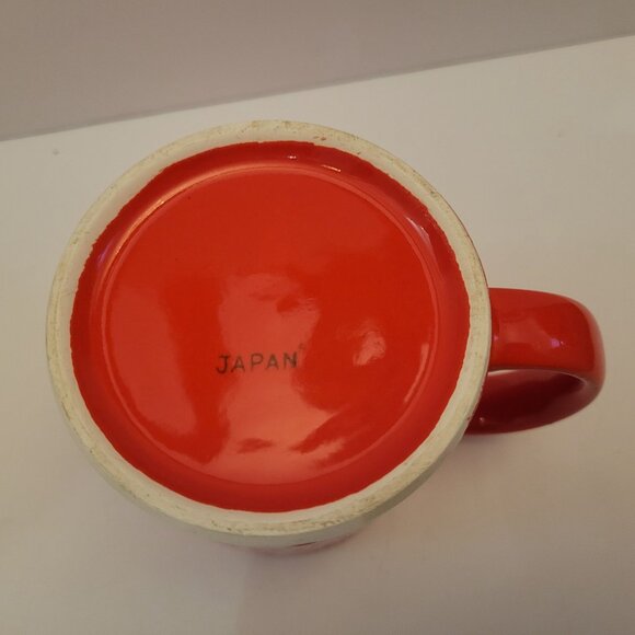 Ceramic Mug With Scottie Dog Design & Polka Dots Snow Red - Picture 4 of 5